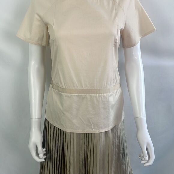 Jill Sander Tan Pleated Bottom Dress - Picture 2 of 8